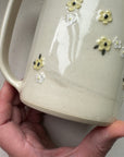 Floral Coffee Cup - Yellow & White Floral *second
