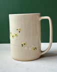 Floral Coffee Cup - Yellow & White Floral *second