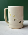 Floral Coffee Cup - Yellow & White Floral *second