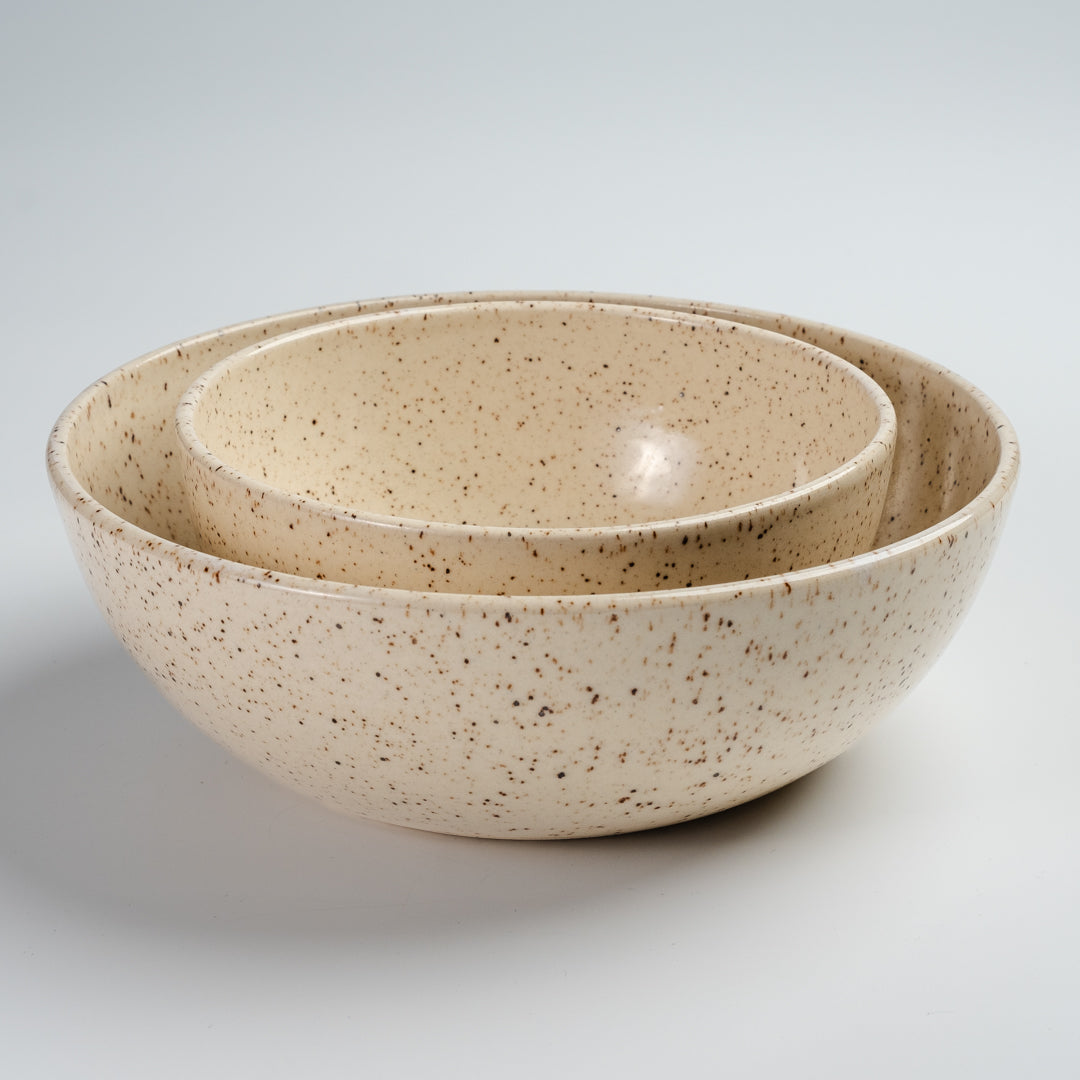 Dinner Bowls in Oatmeal - Set of 2