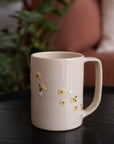 Floral Coffee Cup - Yellow