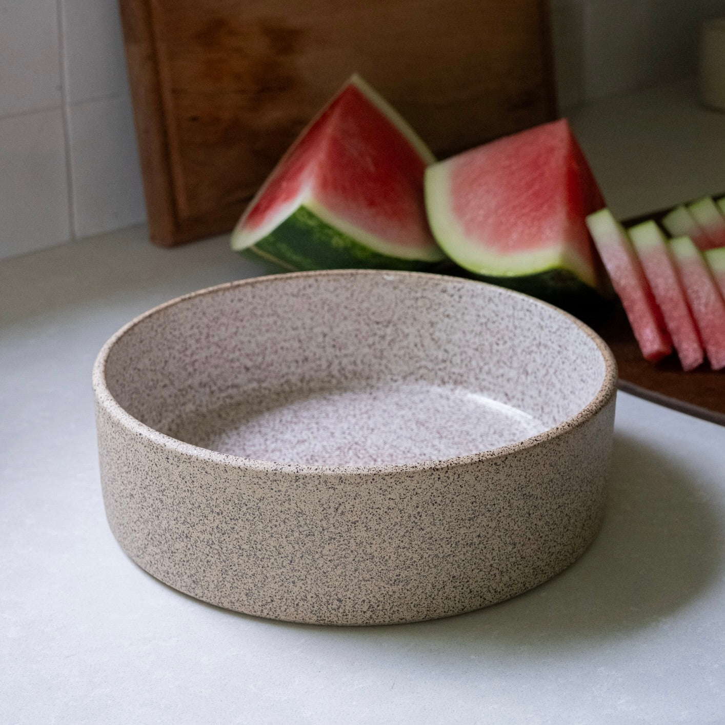 High Wall Serving Dish - Sandstone