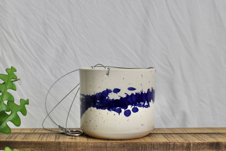 Hanging Planter - Cobalt