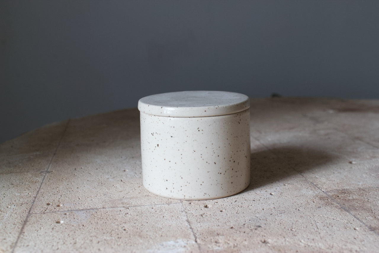 Oatmeal French Butter Dish
