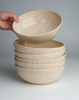 Dinner Bowls in Oatmeal - Set of 2