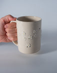 Floral Coffee Cup - White