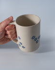 Floral Coffee Cup - Blue