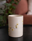 Floral Coffee Cup - Yellow